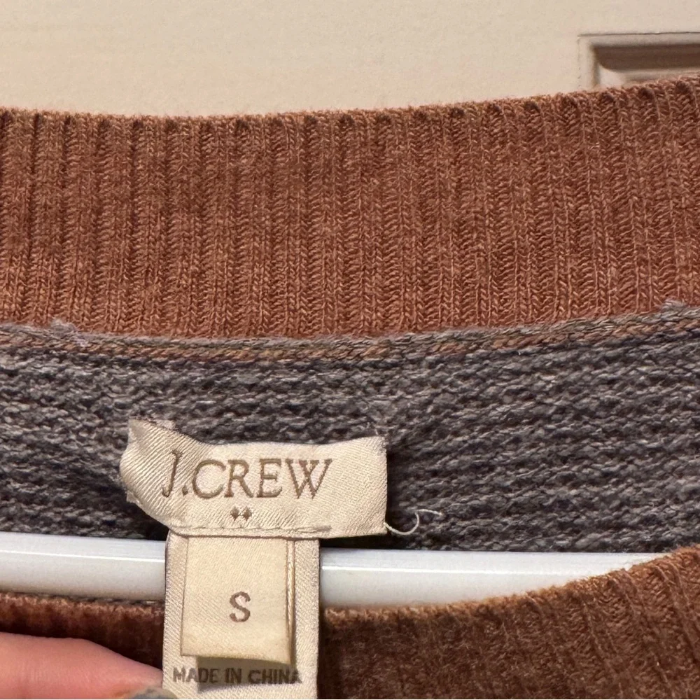 J.Crew Knit Colorblock Top - Picture 4 of 7